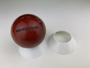 Full Size Leather Cricket Ball in Burgundy Colour. Supplied With Stand.