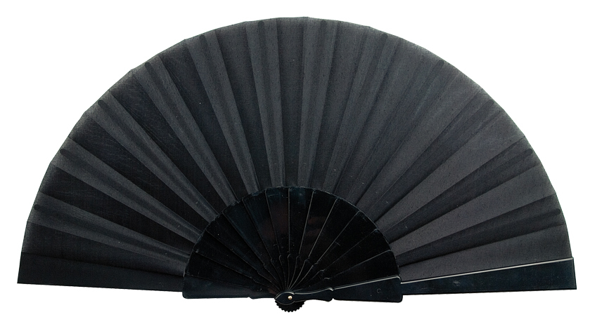 Fabric Tela Fan in black