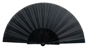 Fabric Tela Fan in black