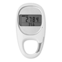 white fancy pedometer with digital screen