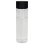 Large capacity clear bottle with black screw on lid