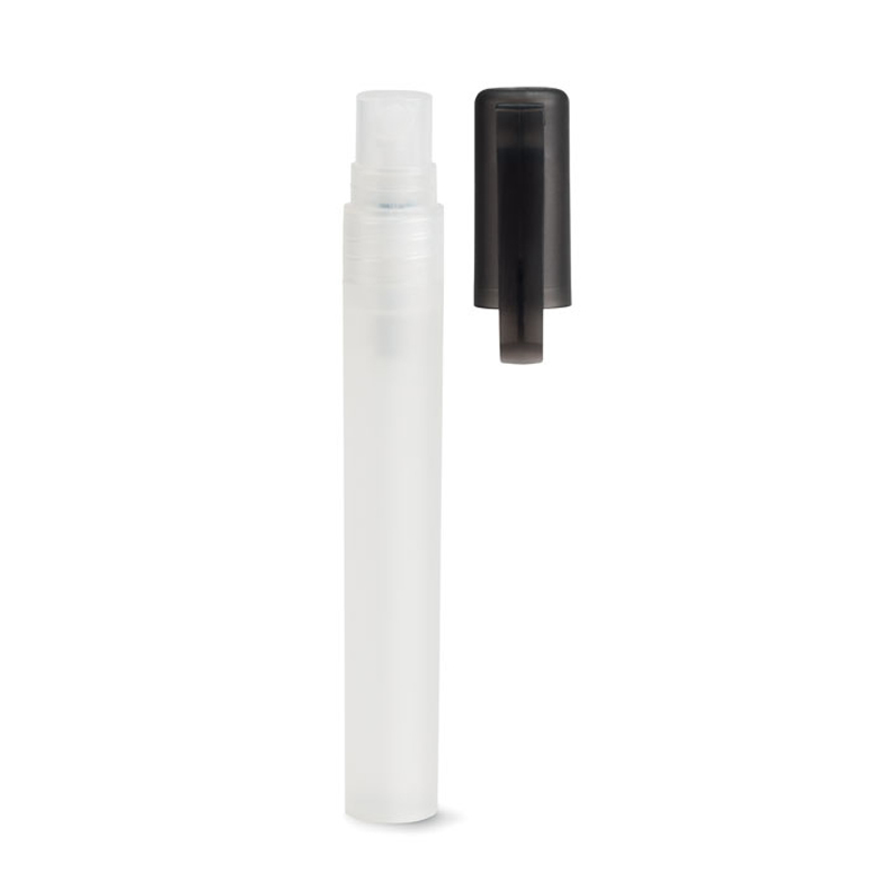 white and black hand sanitizer pen with the lid off