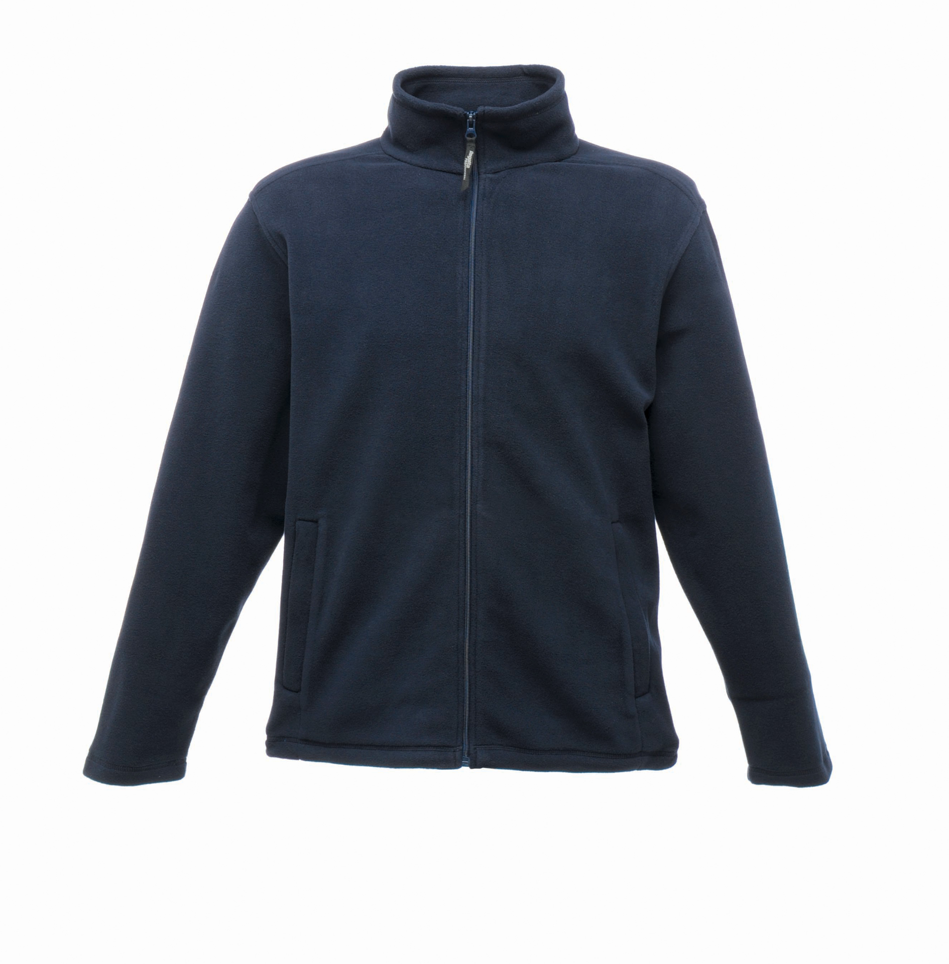 Full Zip Microfleece in navy with 2 zipped lower pockets