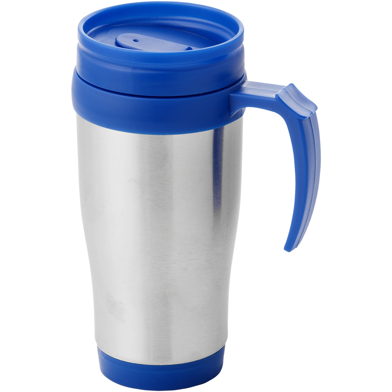 Gila Thermal Mug in silver and blue