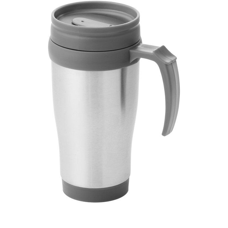 Gila Thermal Mug in silver and grey