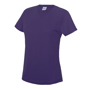 Girlie Cool T in purple with crew neck