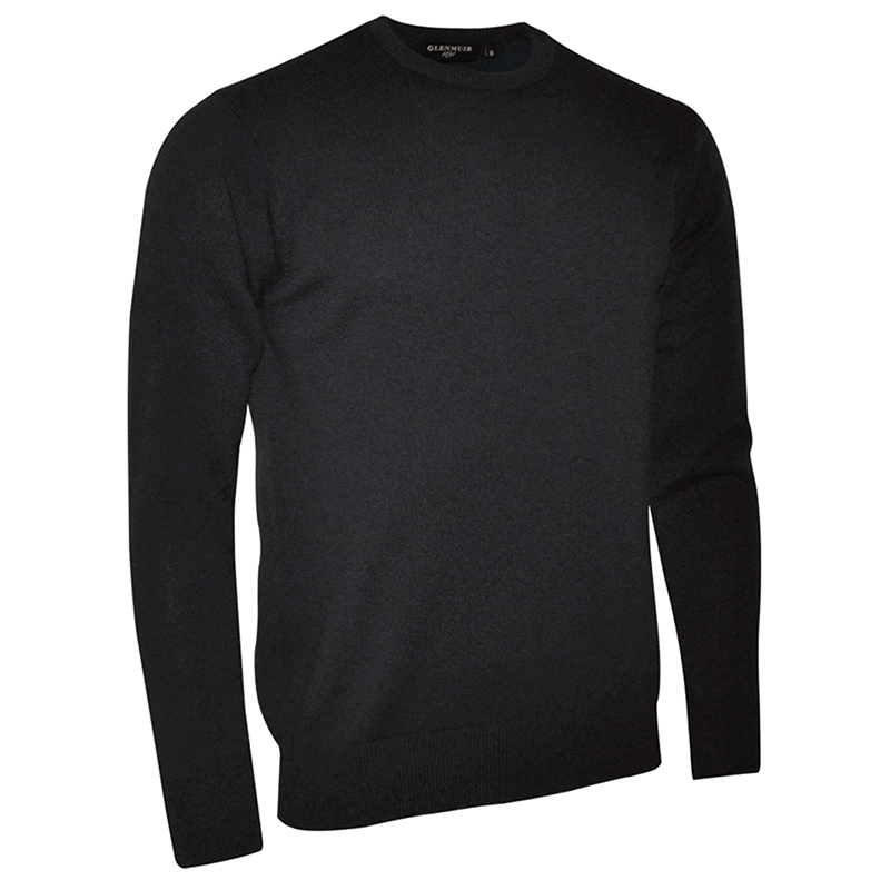 Glenmuir Lambswool Crew Neck Sweater in black