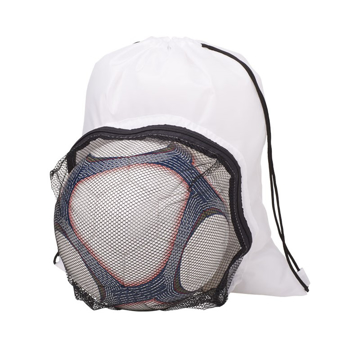 Soccer Backpack With Front Mesh Pocket White