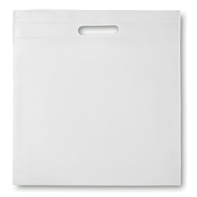 white  thepo sqaure document bag with handle