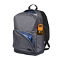 Grayson 15" Computer Backpack in grey and black showing storage