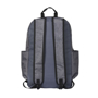 Grayson 15" Computer Backpack in grey and black showing back of bag