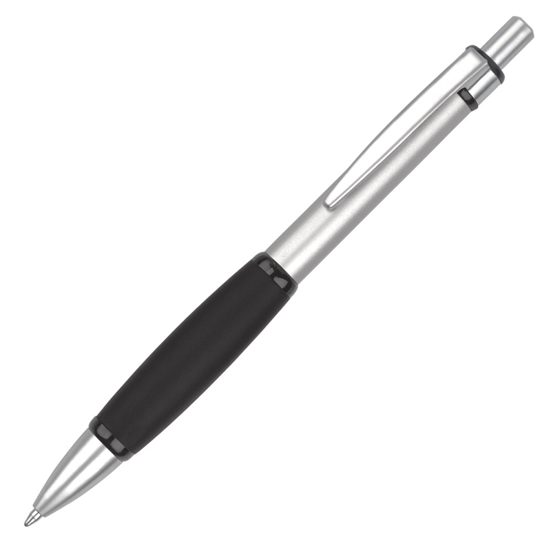 Iris Grip Ballpen in black and silver