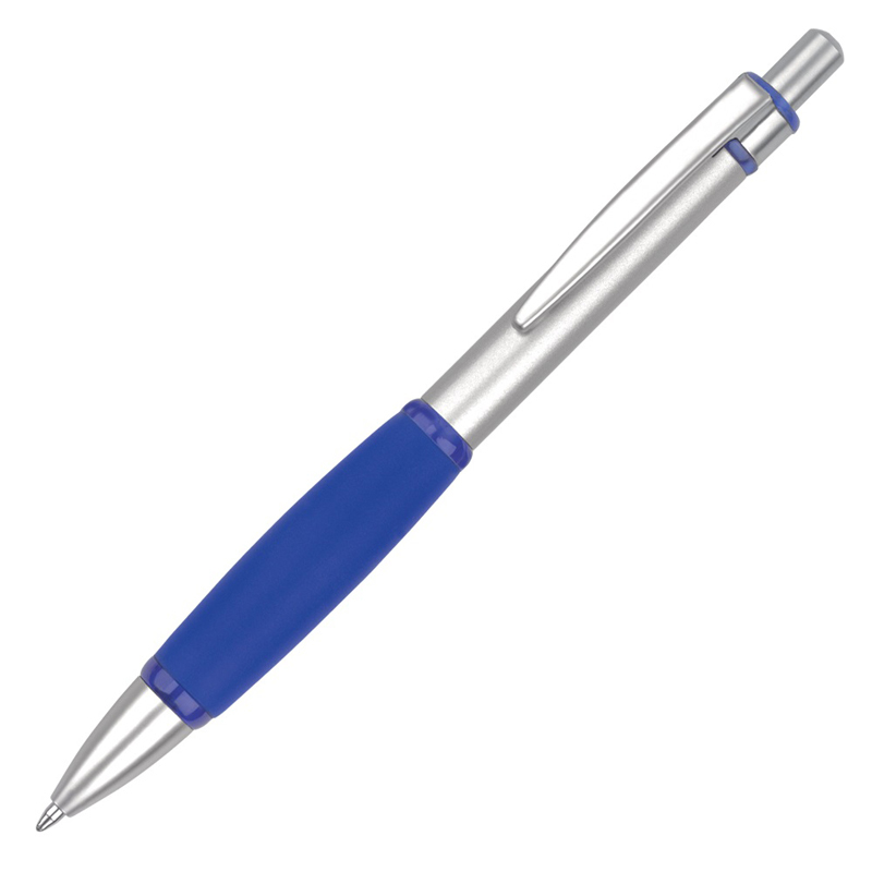 Iris Grip Ballpen in blue and silver