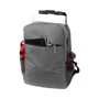 Heathered 15" Laptop Backpack in grey showing compartments