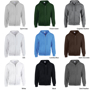 Heavy Blend Full Zip Sweatshirt with pouch pockets, unlined hood and drawstrings