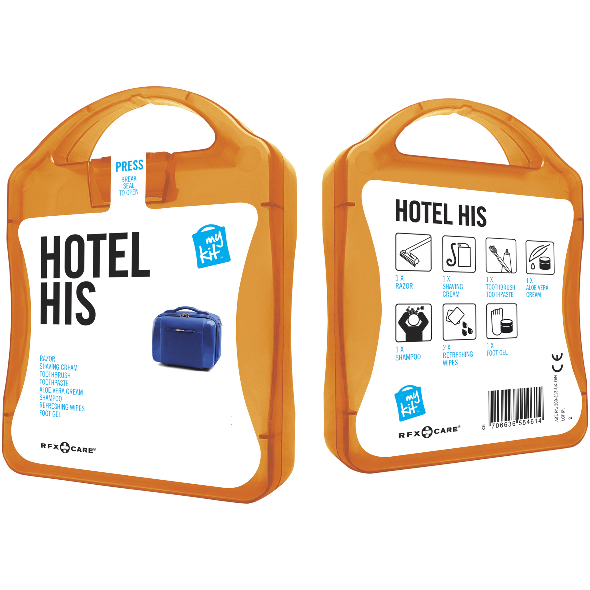 This Promotional Hotel First Aid Kit For Him full colour