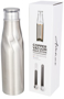 Silver 650ml insulated metal drinks bottle