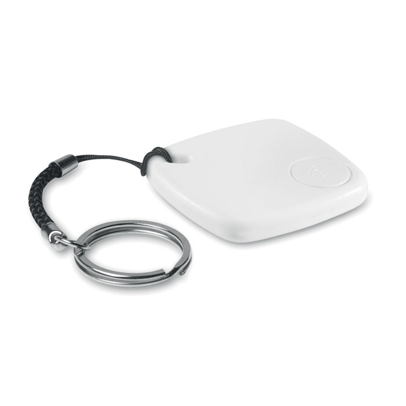 key finder keyring in white