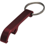 Keyring and bottle opener in red