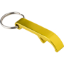 Keyring and bottle opener in yellow