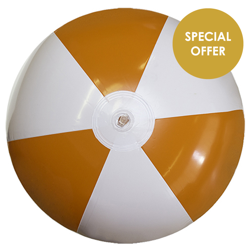 Large Beach Ball in orange and white