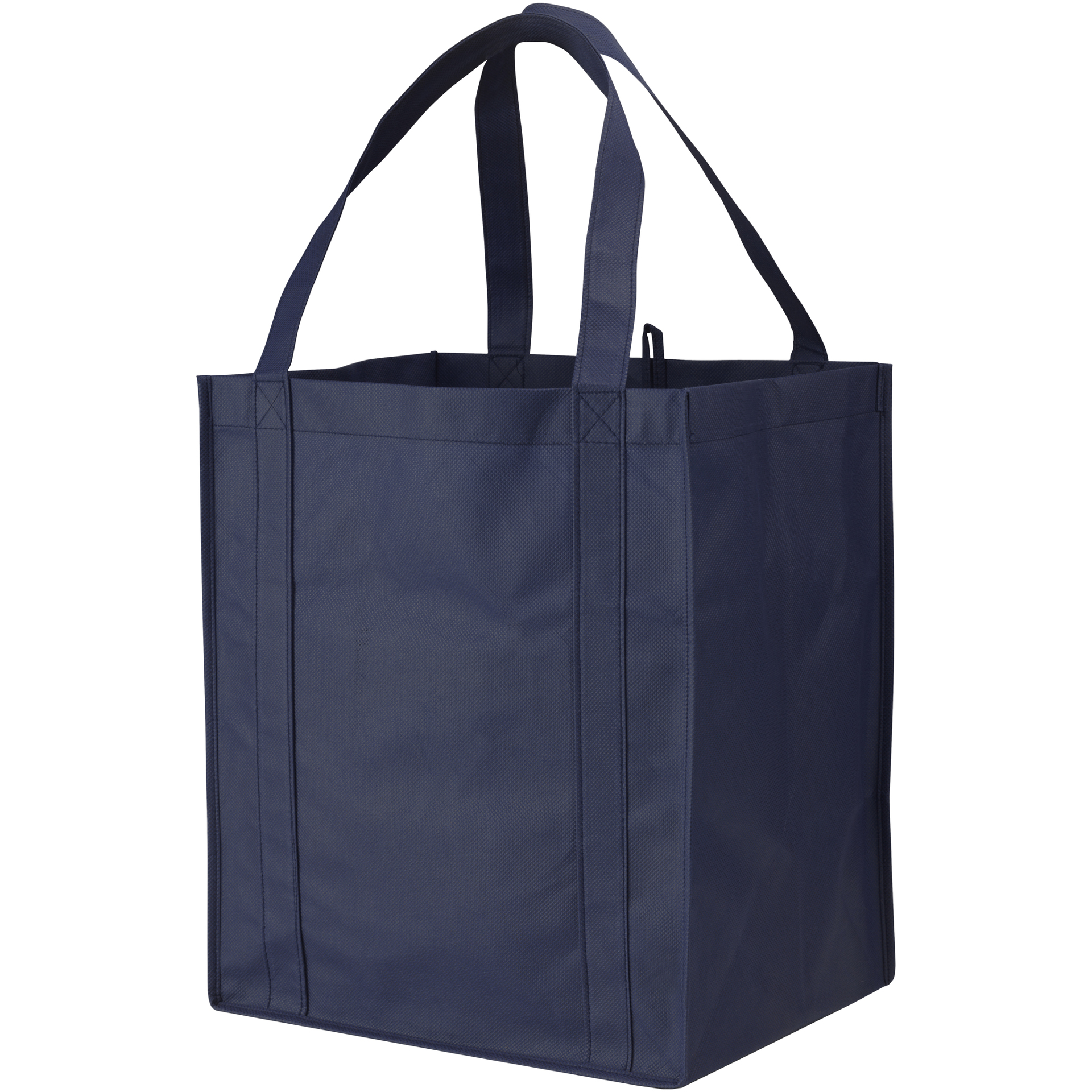 Grocery shopper bag in navy, made from polypropylene non woven material
