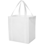 Pack down and reusable lightweight shopper bag in white