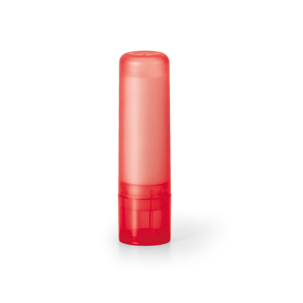 red lip balm tube