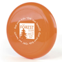 Low Cost Frisbee in orange with 1 colour print