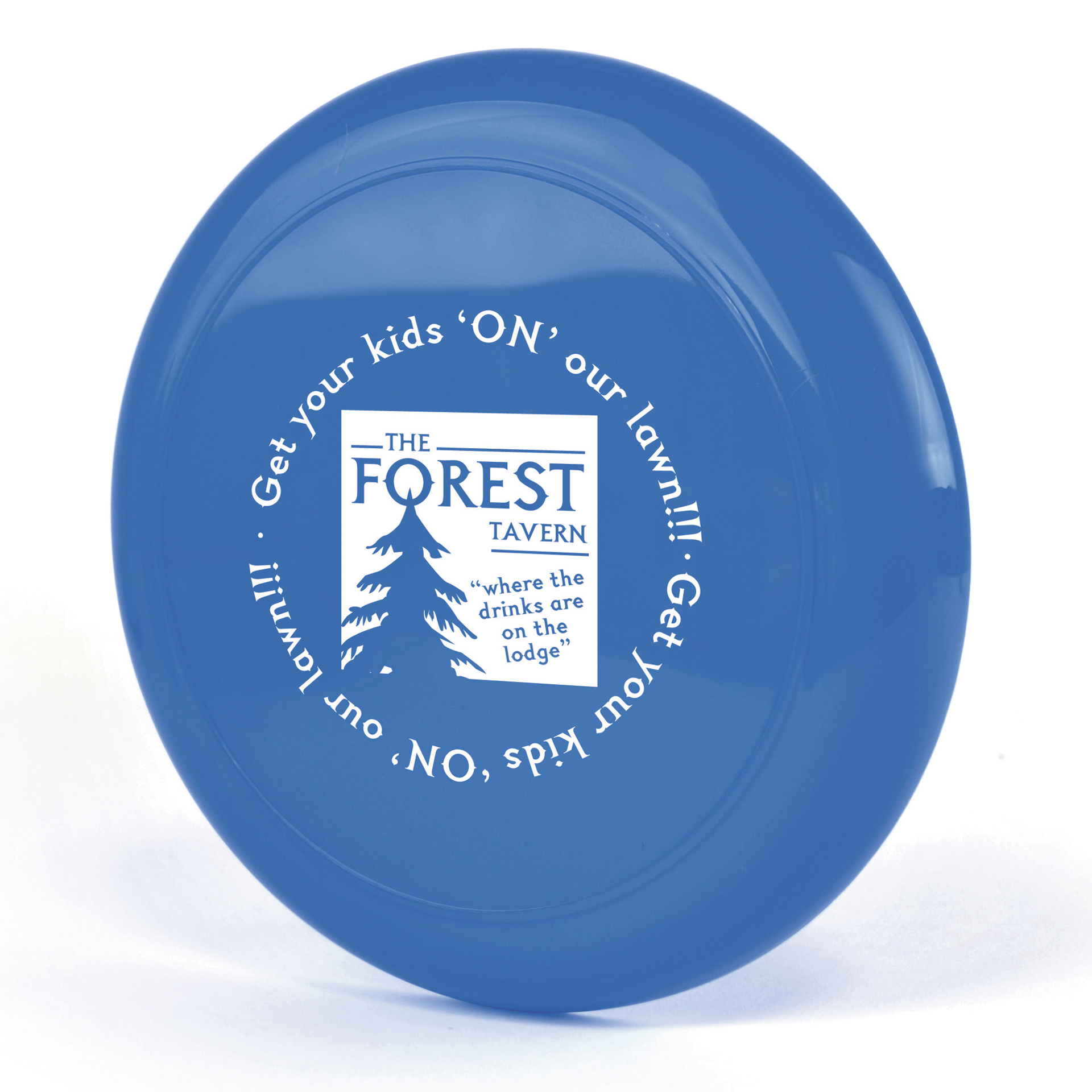 Low Cost Frisbee in blue with 1 colour print