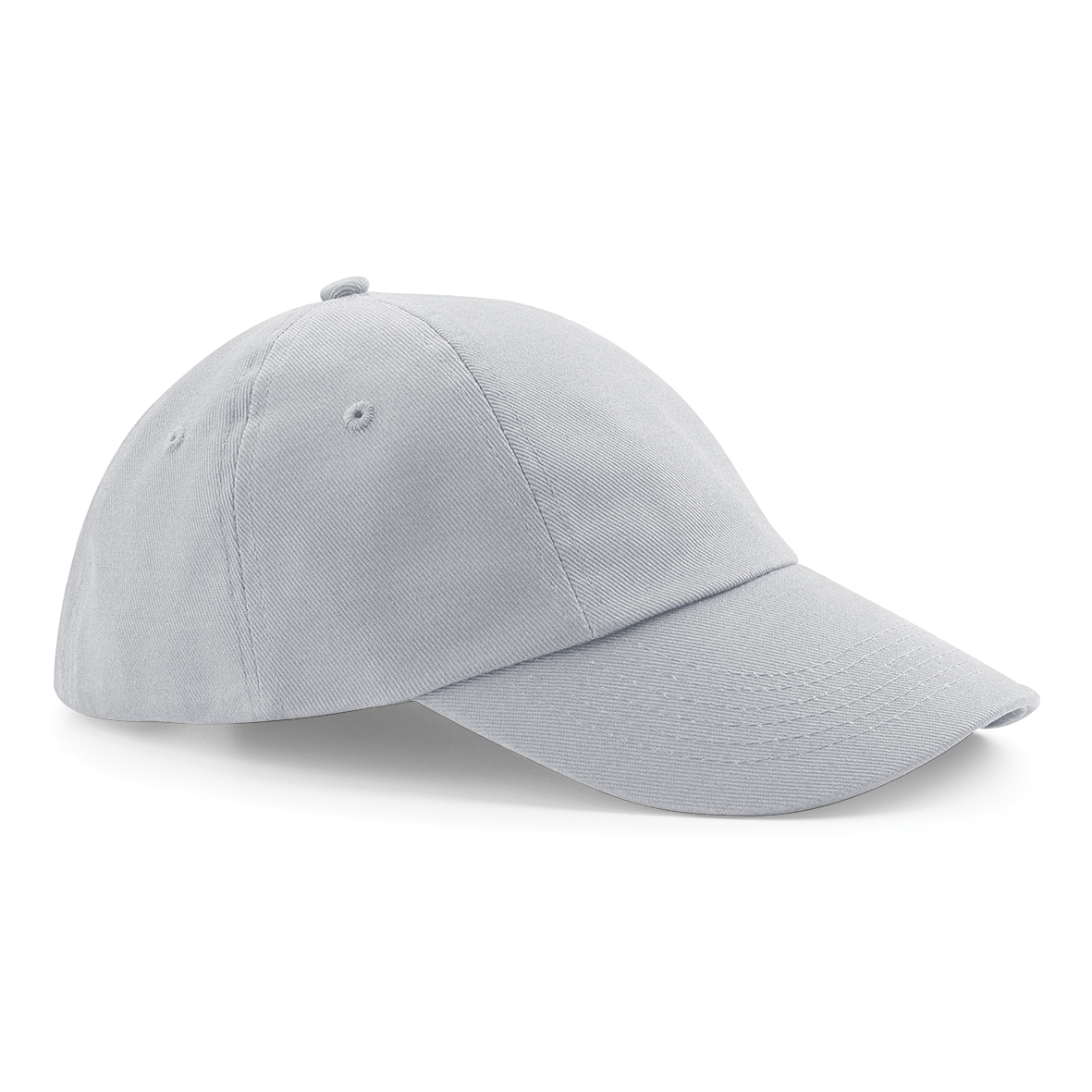 Low Profile Cap in grey with seamless, centralised front panel