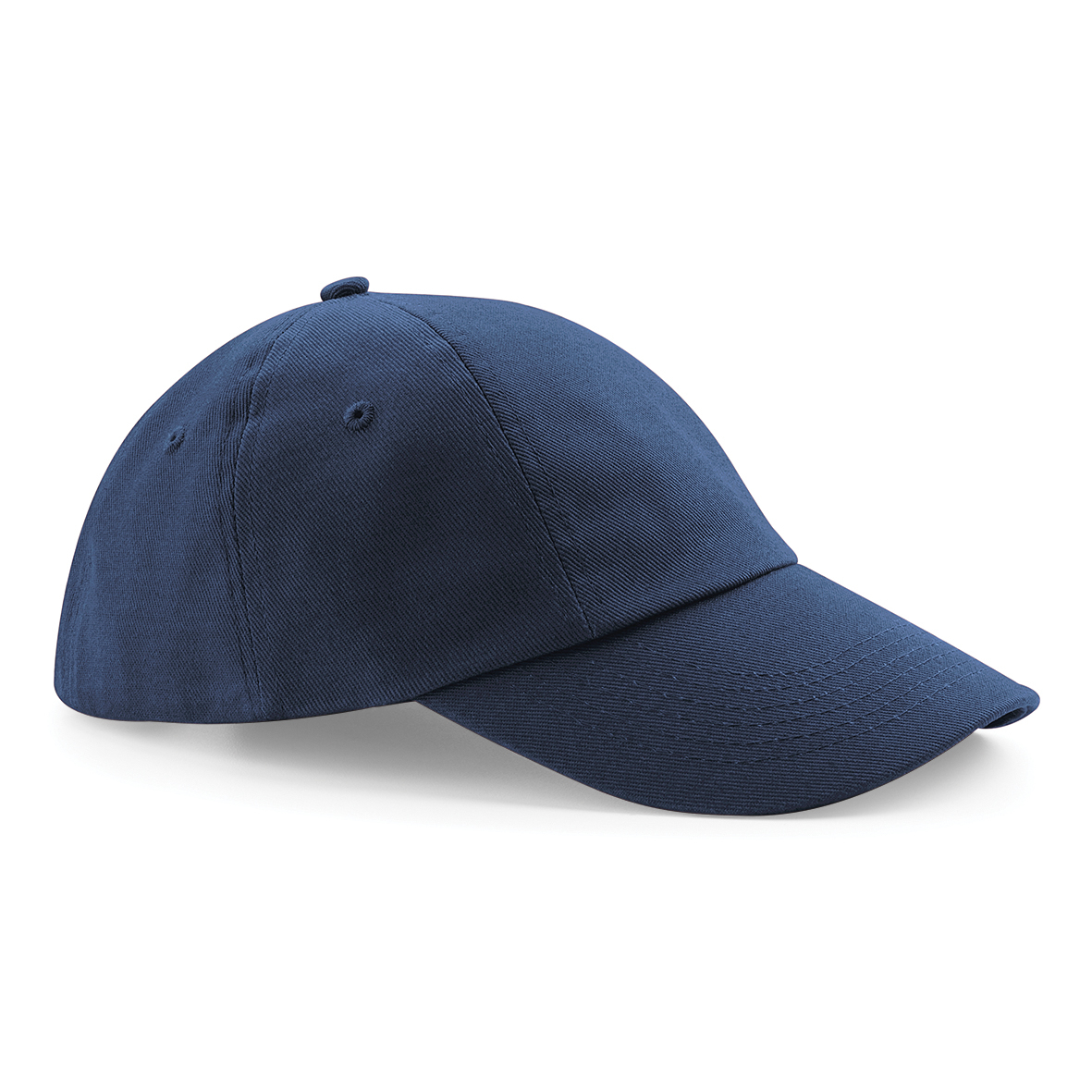Low Profile Cap in navy with seamless, centralised front panel