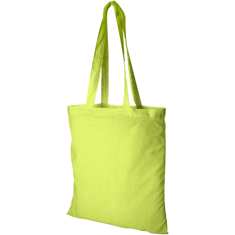 Lime green shopping shoulder bag