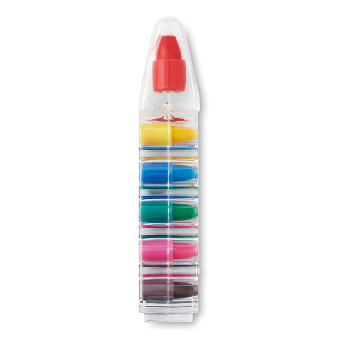 magic crayons in transparent packaging front view