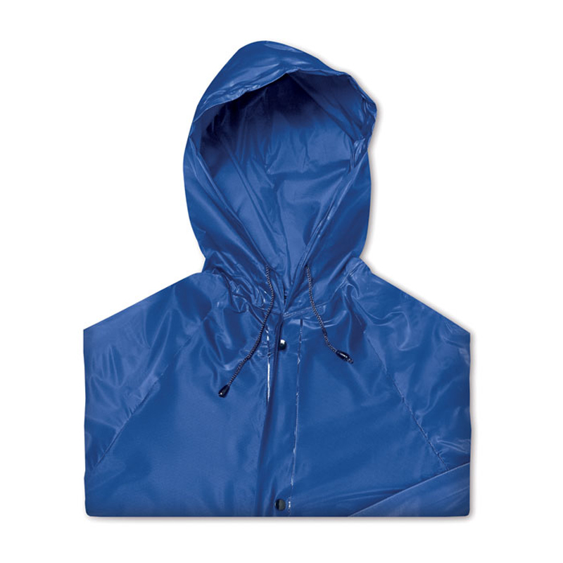 Majestic raincoat hood in blue