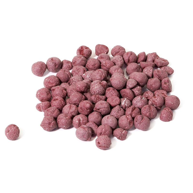 Raspberry chewy sweets