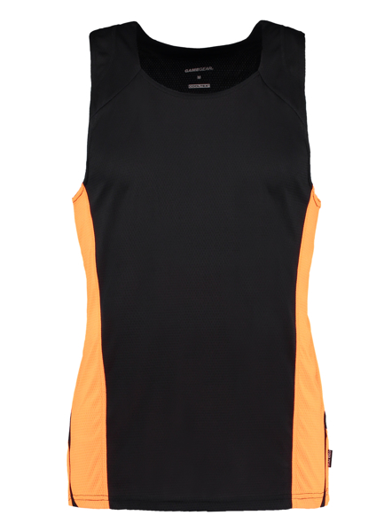 Men's Cooltex Vest Black and Orange
