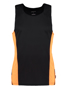 Men's Cooltex Vest Black and Orange