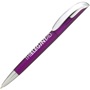 Purple twist action pen