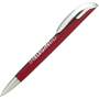 Twist action pen in red and silver