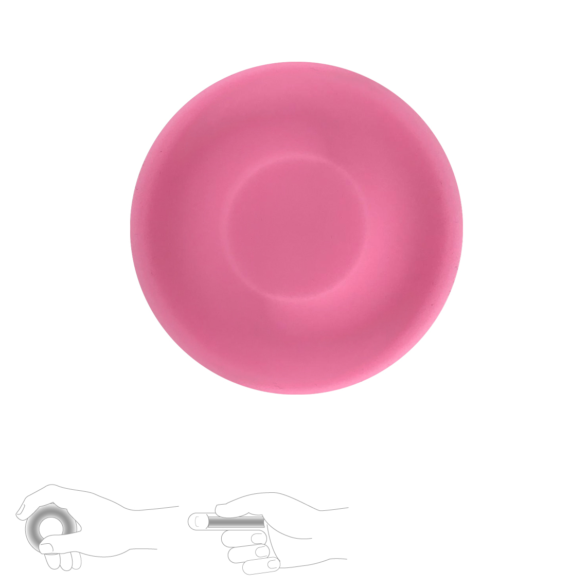 Mini Long Distance Frisbee Silicone in pink