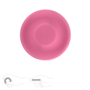 Mini Long Distance Frisbee Silicone in pink