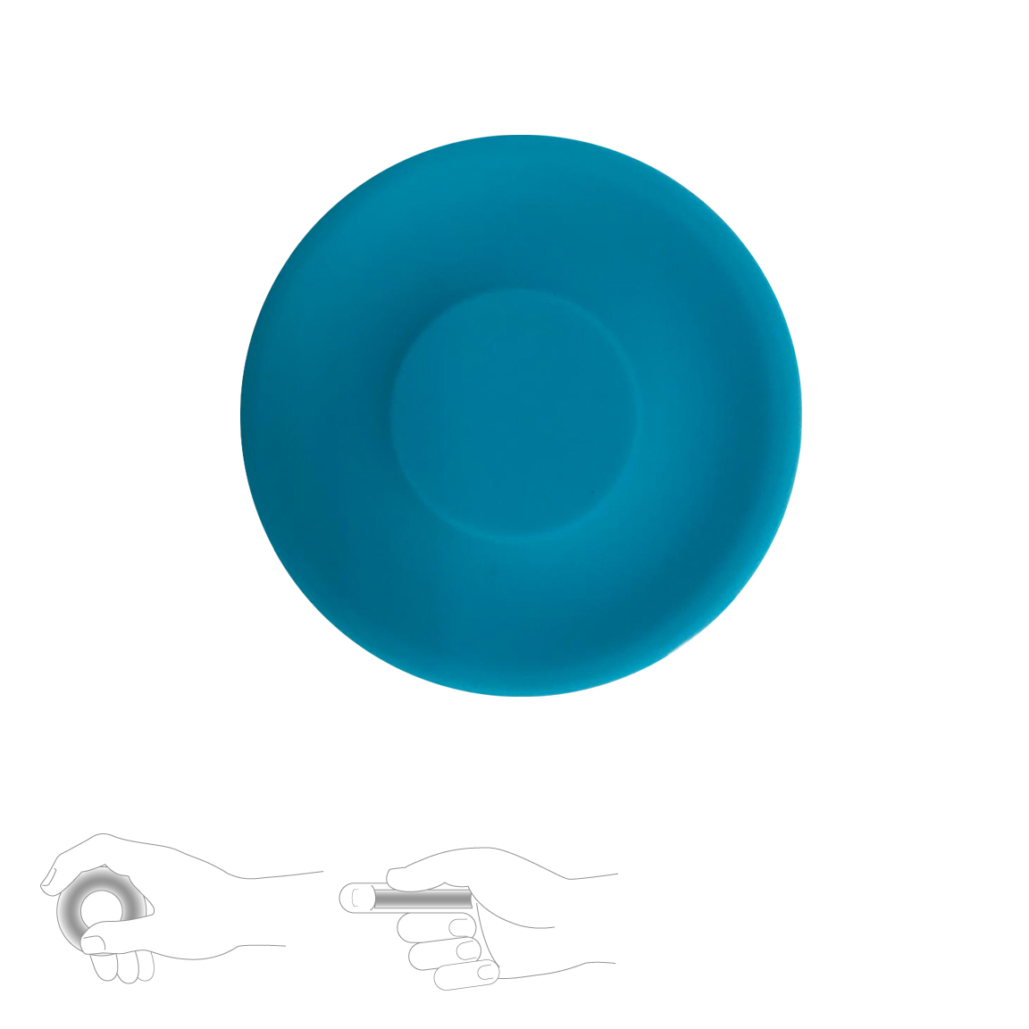 Mini Long Distance Frisbee Silicone in blue