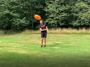 Mini Long Distance Frisbee Silicone in play