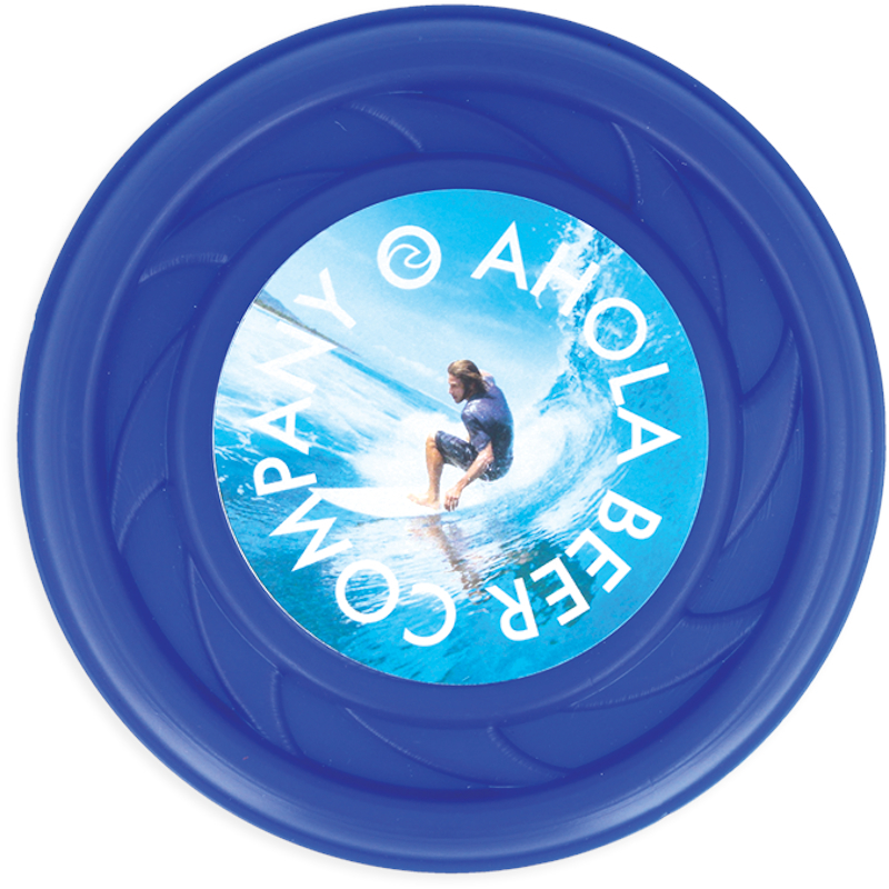 Mini Turbo Frisbee in blue with full colour print