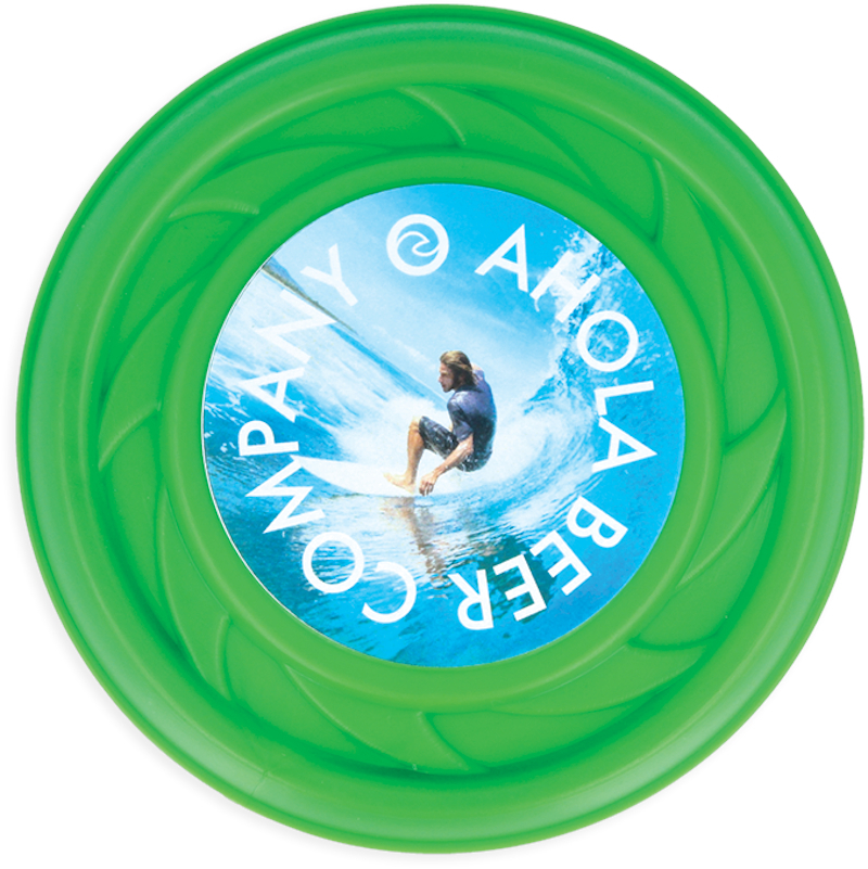 Mini Turbo Frisbee in green with full colour print