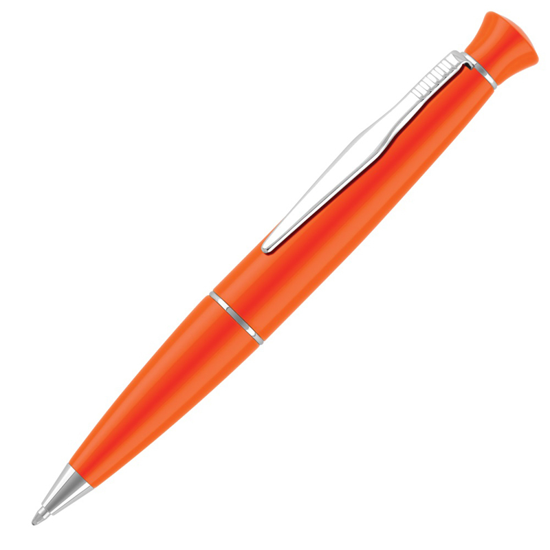 Moda Ballpen in orange with silver trim