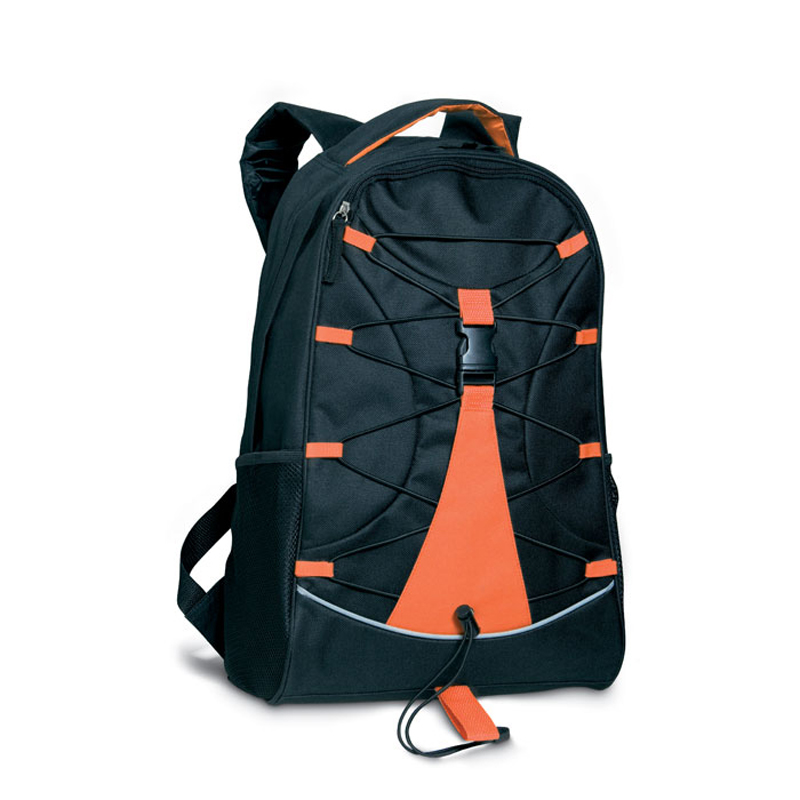 Monte Lema Backpack in black and orange
