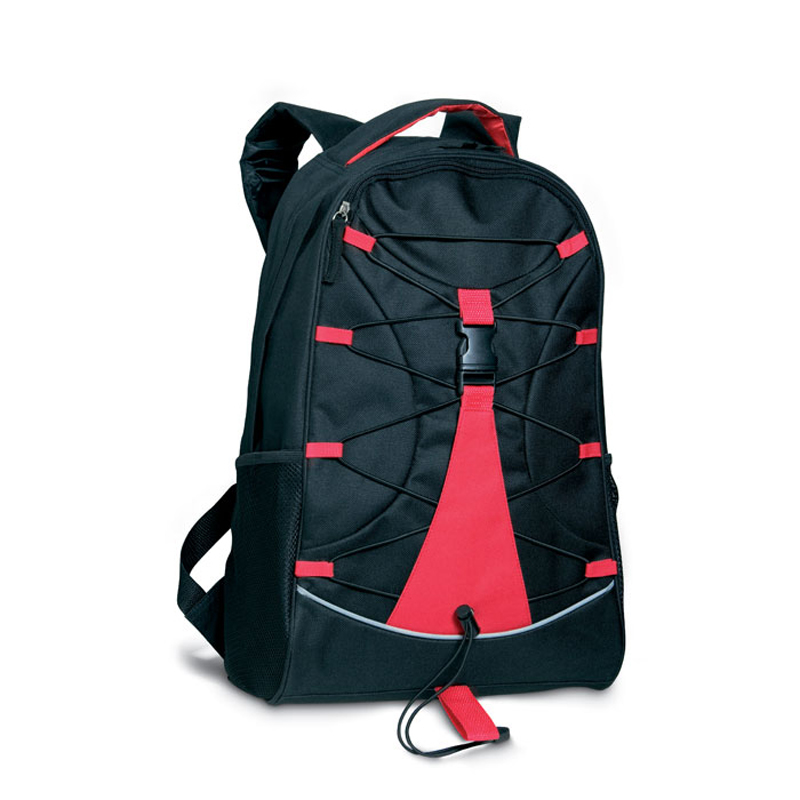 Monte Lema Backpack in black and red
