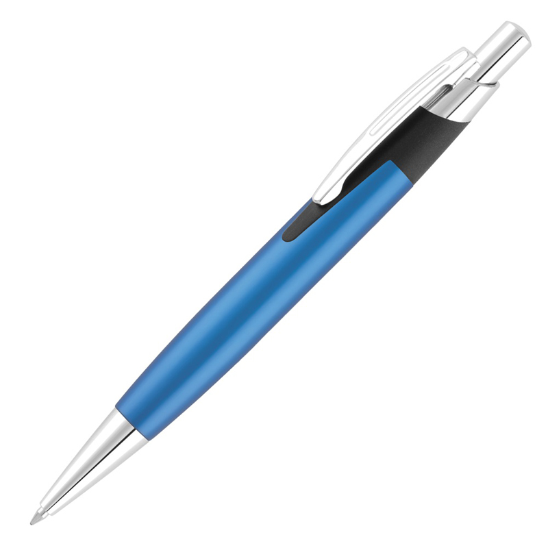 sleek design metal pen with blue body